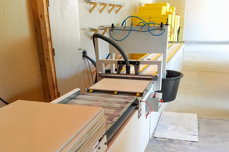 In-house production of pre-treated panels