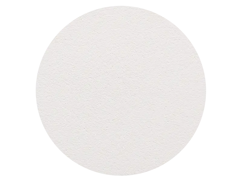 Hz Acoustic Plaster 03 surface – smooth, white and even, with no visible texture