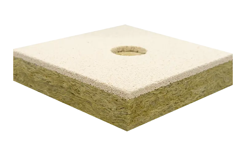 Hz Dual acoustic panel with pre-drilled holes for screw fixing, shown without acoustic plaster